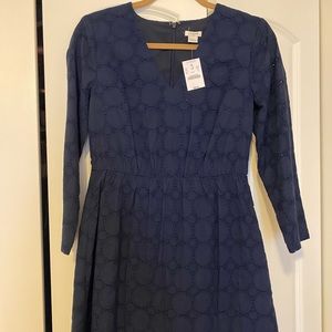 NWT J.Crew Womens Navy Dress (size 2)